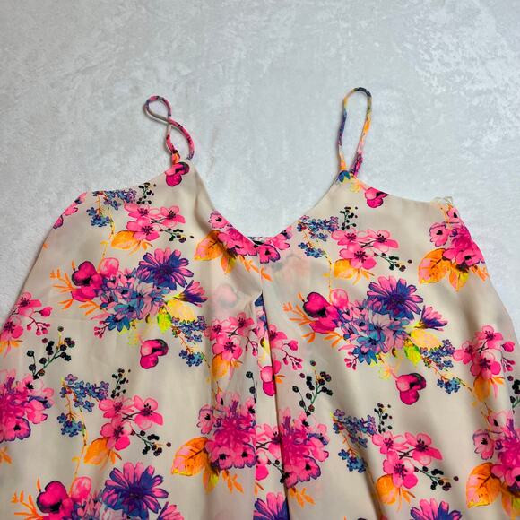Romeo & Juliet Couture Sleeveless Floral Print A-Line Mini Dress Size Small - Picture 3 of 10